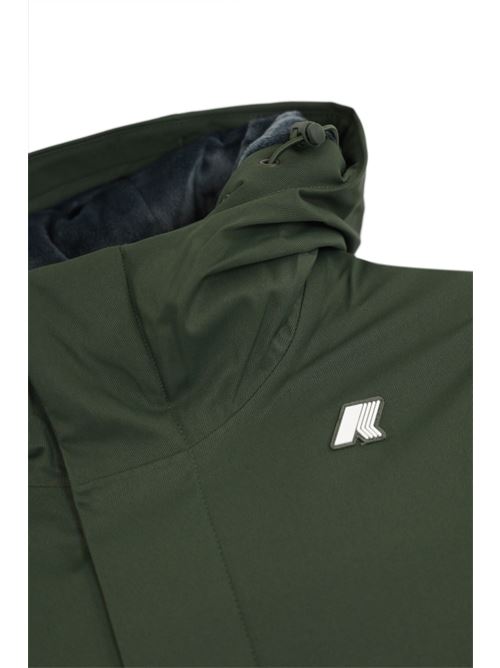 Giubbotto Jacko Marmotta in twill Verde K-WAY | K 8133DWAL7